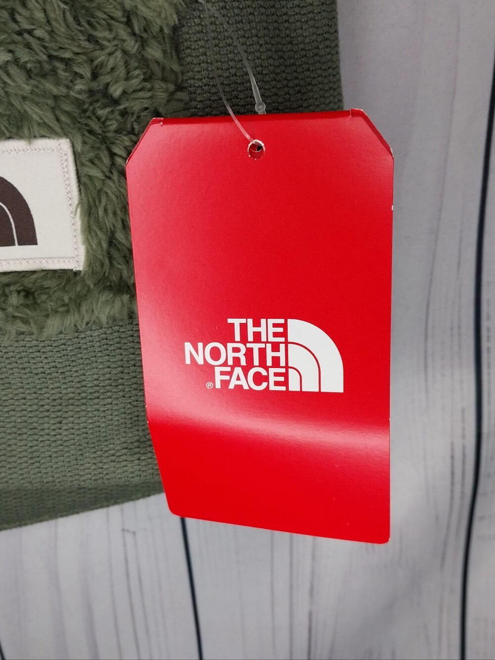 The North Face Furry Fleece Athleisure Utility Cozy Vest In Olive Green NWT - Picture 4 of 12